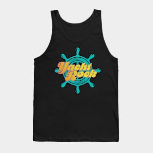 Party Boat Drinking print Yacht Rock Captain's Wheel Tank Top